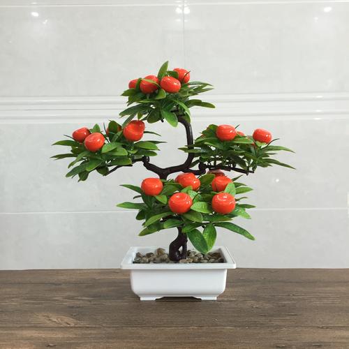 8成交2884盆厂家直销仿真植物盆栽 仿真水果摆件家居装饰绿植花卉